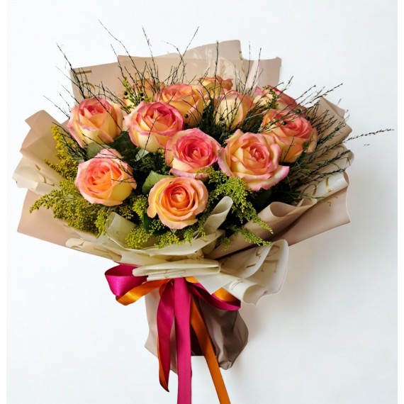 Buquê 12 Rosas Ambience