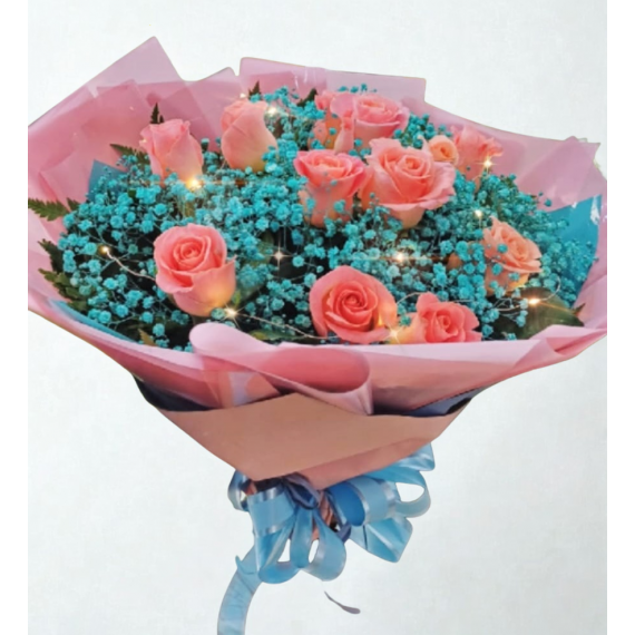 Bouquet Encantado- Rosas e Luz de fada